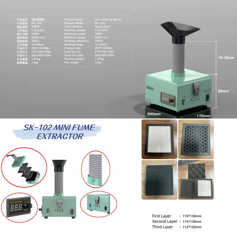 Workshop Electric Tools - Extractor de humos SK-102, Extractor de