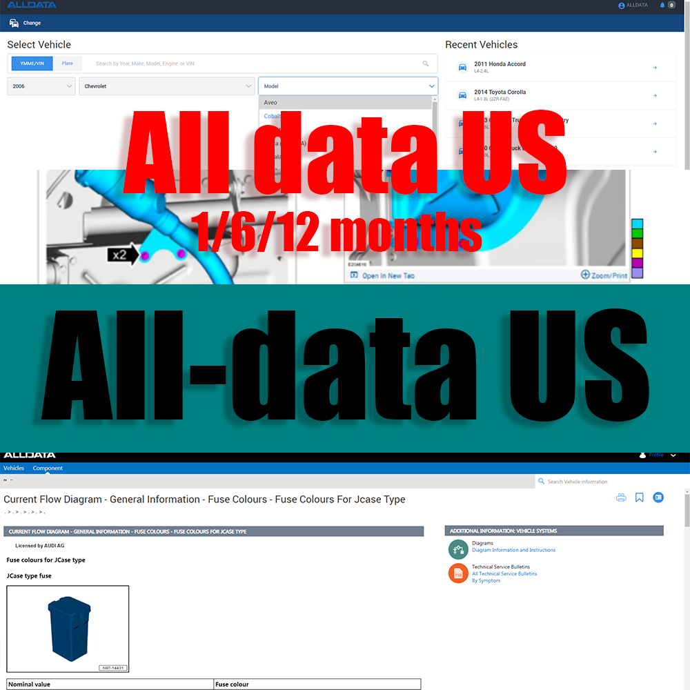 Workshop Tools Diagram - 2026 Alldata US Versión Completa Cuenta