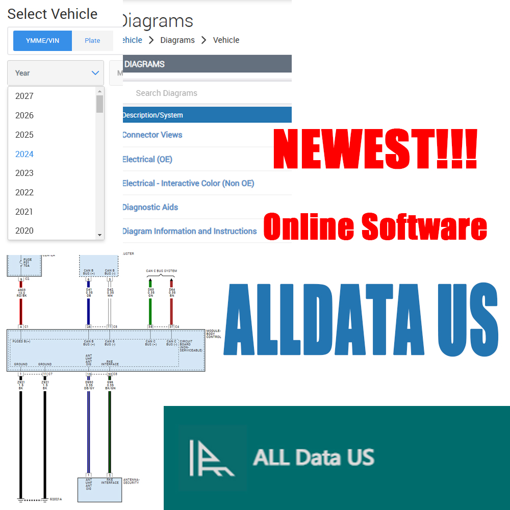2026 Alldata US Versión Comple - Workshop Tools Diagram reseña y precio