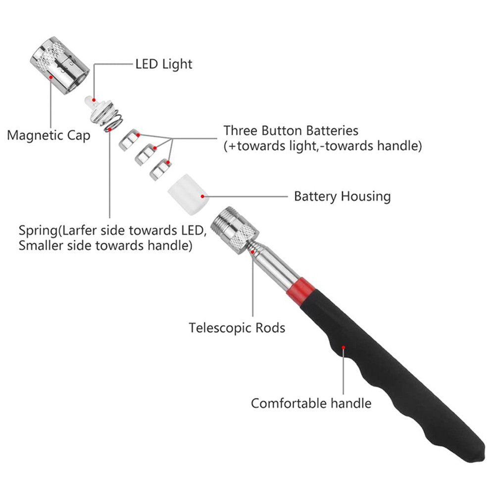 Varilla extensible para recoge - Workshop Tools Sale reseña y precio