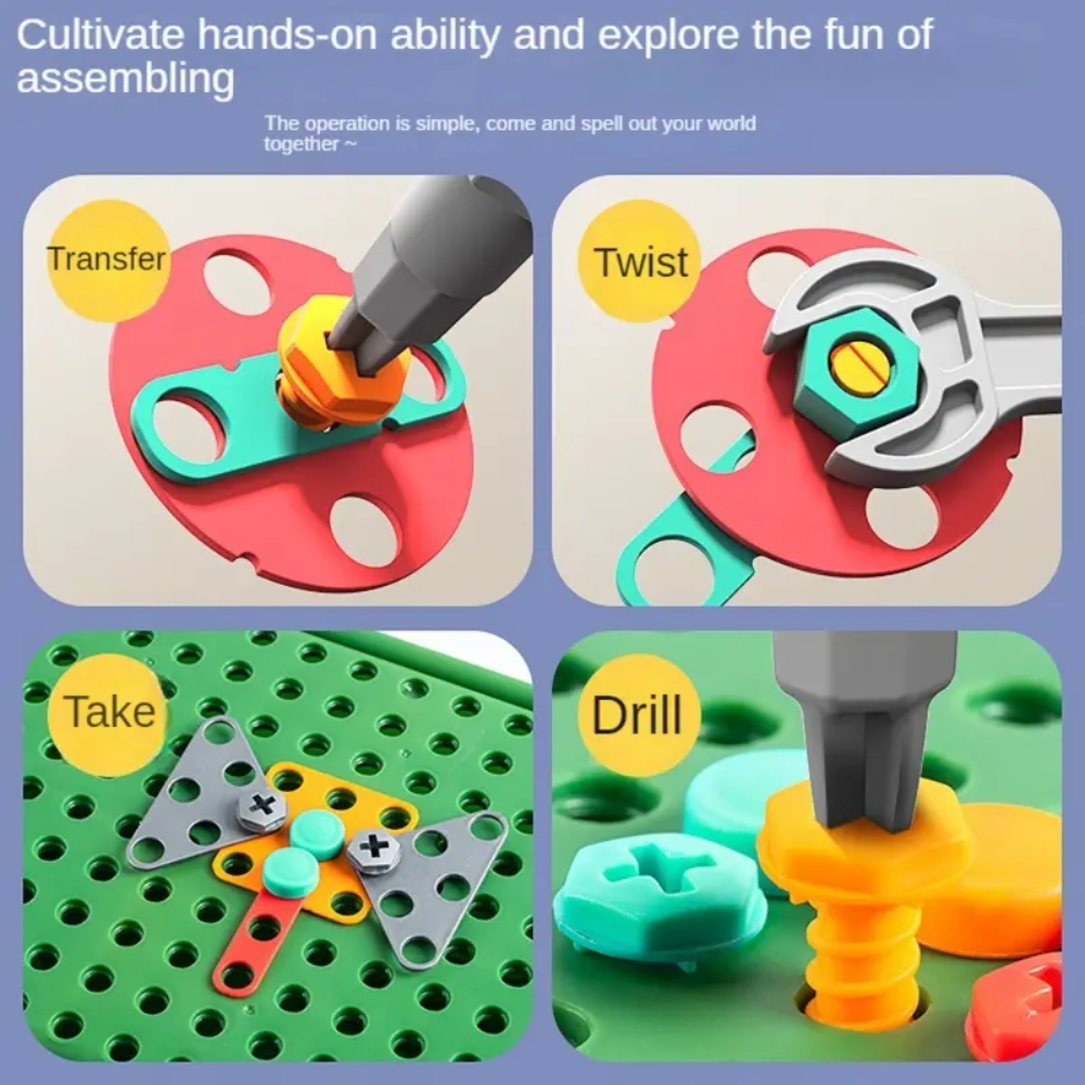 Juego de taladro STEM para niñ - Workshop Tools Toy reseña y precio