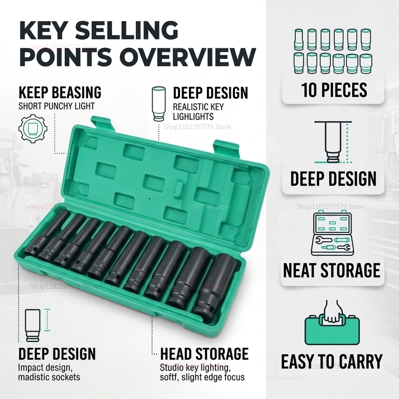 Juego de 10 Llaves de Tubo de  - Workshop Electric Tools reseña y precio